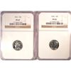 Image 1 : 1955 NGC PF 65 & 1962 NGC PF-67 PROOF ROOSEVELT DIMES