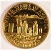Image 2 : 1986-S STATUE OF LIBERTY HALF DOLLAR PROOF GOLD PLATED