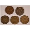 Image 2 : 5-1907 INDIAN HEAD CENTS "GRADING SET" (VG,FINE,VF,XF,AU)