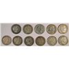 11 DIFFERENT BARBER DIMES (12-D,12-S,13,13-S,14,14-D,14-S,15,15-S,16,16-S) AG-