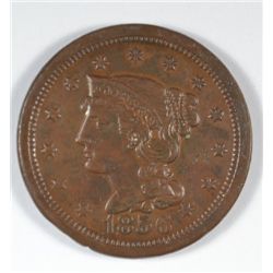 1856 LARGE CENT AU++