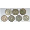 Image 2 : 7 DIFFERENT STANDING LIBERTY QUARTERS (17-T1,17-D T1,18-S,20,26,27,27-D) AG-FINE