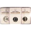 Image 1 : 1954-S NGC MS65, 1955 NGC PF64 & 1960 PF66 WASHINGTON QUARTERS
