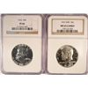 Image 1 : 1963 NGC PF-66 & 1967 SMS NGC MS65 CAMEO KENNEDY HALF DOLLARS
