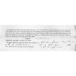 (CONFEDERATE OATH OF ALLEGIANCE)