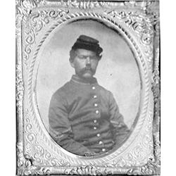 (TINTYPE OF CIVIL WAR SOLDIER)