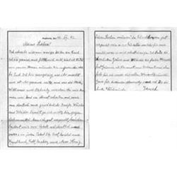 (AUSCHWITZ CONCENTRATION CAMP LETTER)
