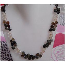 Natural 207.50ct Semi Precious Necklace .925 Sterling