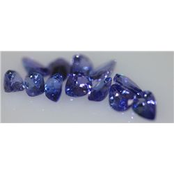 4.94 CTW TANZANITE PEAR SHAPED 6X4MM (12)