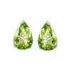 Image 1 : Genuine 1.60 ctw Peridot Earrings Pear cut 14kt Gold-Wh