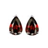 Image 1 : Genuine 2.80 ctw Garnet Pear Shape Earrings 14kt