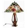 Image 1 : Tiffany Inspired Rose Mission Table Lamp