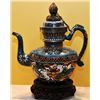 Image 2 : Chinese early Republic Cloisonn&#233; large Kettle/Vess