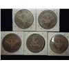 Image 2 : 1903-S,04,05-S,-6-D & 07-O BARBER HALF DOLLARS