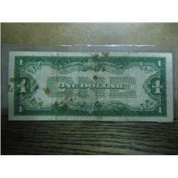 1934 $1 SILVER CERTIFICATE FUNNY BACK WITH RUST