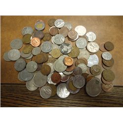 1 POUND FOREIGN COINS GUARANTEED $100 RETAIL