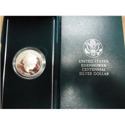 1990-P EISENHOWER CENTENNIAL SILVER DOLLAR PROOF