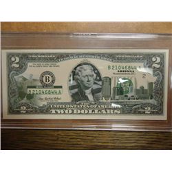 2003-A $2 FRN WITH ARIZONA OVERPRINT CRISP UNC