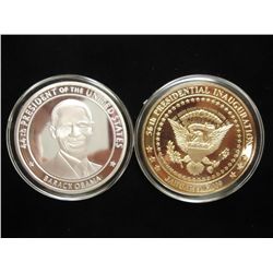 2-2009 BARACK OBAMA INAUGURATION TOKENS (PF)