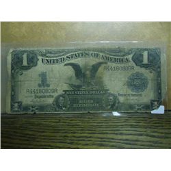 1899 LARGE SIZE $1 SILVER CERTIFICATE BLACK EAGLE