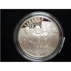 2007-P JAMESTOWN PROOF SILVER DOLLAR