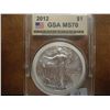 Image 1 : 2012 AMERICAN SILVER EAGLE GSA MS70