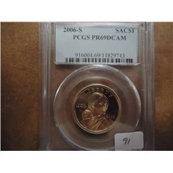 2006-S SACAGAWEA DOLLAR PCGS PR69 DCAM