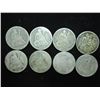 Image 1 : 8 ASSORTED 1880'S SEATED LIBERTY DIMES