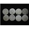 Image 2 : 8 ASSORTED 1880'S SEATED LIBERTY DIMES