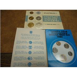 ISRAEL 1965 (PF LIKE) & 1981 PIEFORT PF MINT SETS