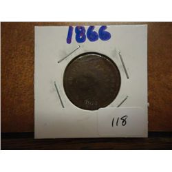 1866 INDIAN HEAD CENT (SEMI-KEY)