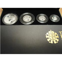 2009 UNITED KINGDOM BRITANNIA 4 COIN SILVER PF SET