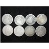 Image 1 : 8 ASSORTED 1850'S SEATED LIBERTY DIMES