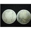 Image 1 : 1898 & 99 BARBER HALF DOLLARS