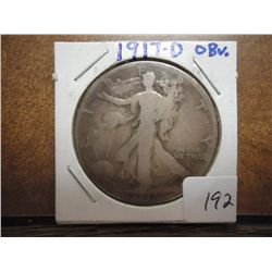 1917-D OBV. WALKING LIBERTY HALF DOLLAR