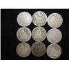 Image 1 : 9 ASSORTED 1890'S SEATED LIBERTY DIMES