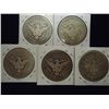 Image 2 : 1907-S,08-O,11,13-S & 15-S BARBER HALF DOLLARS