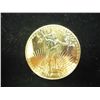 Image 1 : 1 TROY OZ .999 FINE SILVER ROUND GOLD PLATED