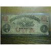 Image 1 : 1862 $1 VIRGINIA TREASURY NOTE HAND SIGNED & #'ED