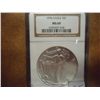 Image 1 : 1996 AMERICAN SILVER EAGLE NGC MS69 (KEY DATE)