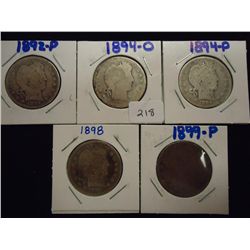 1892,94-O,94,98 & 99 BARBER QUARTERS