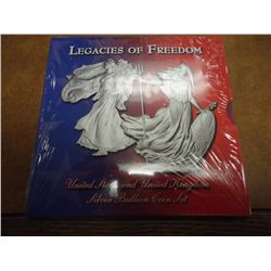 LEGACY'S OF FREEDOM BULLION COIN SET SEE DESCRIPT