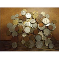 1 POUND FOREIGN COINS GUARANTEED $100 RETAIL