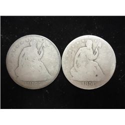 1855-O & 56-O SEATED LIBERTY HALF DOLLAR