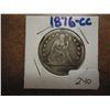 Image 1 : 1876-CC SEATED LIBERTY QUARTER RIM BUMPS