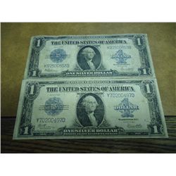 2-1923 LARGE SIZE $1 SILVER CERTIFICATES