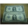 Image 1 : 2-1923 LARGE SIZE $1 SILVER CERTIFICATES