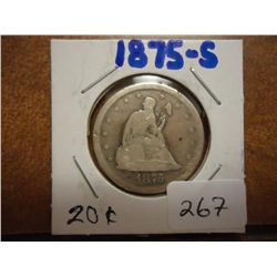 1875-S TWENTY CENT PIECE