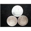 Image 1 : 1854,73 & 73 SEATED LIBERTY QUARTERS