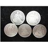 Image 1 : 5 ASSORTED 1840'S SEATED LIBERTY DIMES